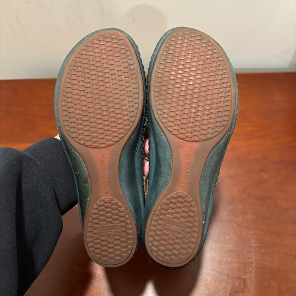 Pikolinos Puerta Vallarta Perforated Leather Mary Janes Green Size 36/5.5-6 - Picture 7 of 12